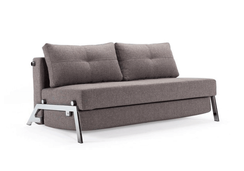 Cubed Full Size Sofa Bed With Chrome legs