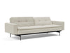 Dublexo Sofa Bed With Arms, Black Pin