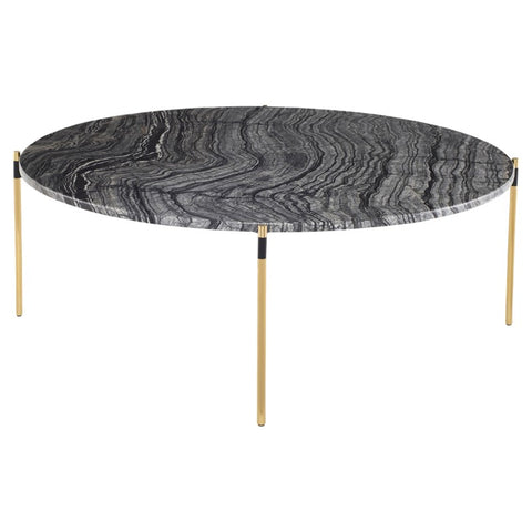 Pixie Coffee Table - Black Wood Marble