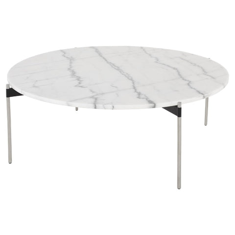 Pixie Coffee Table - White Marble Top