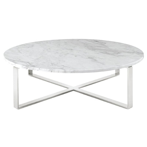 Rosa Coffee Table / White Marble