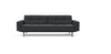 Dublexo Deluxe Sofa with Arms, Dark Wood