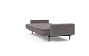 Dublexo Deluxe Sofa with Arms, Dark Wood
