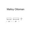 Malloy ottoman