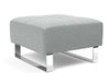 Deluxe Excess Ottoman, Chrome