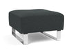 Deluxe Excess Ottoman, Chrome